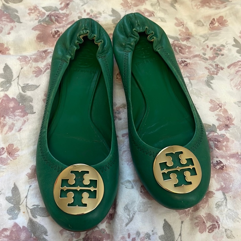 Tory Burch shoes green size 7M brand new (no box)
